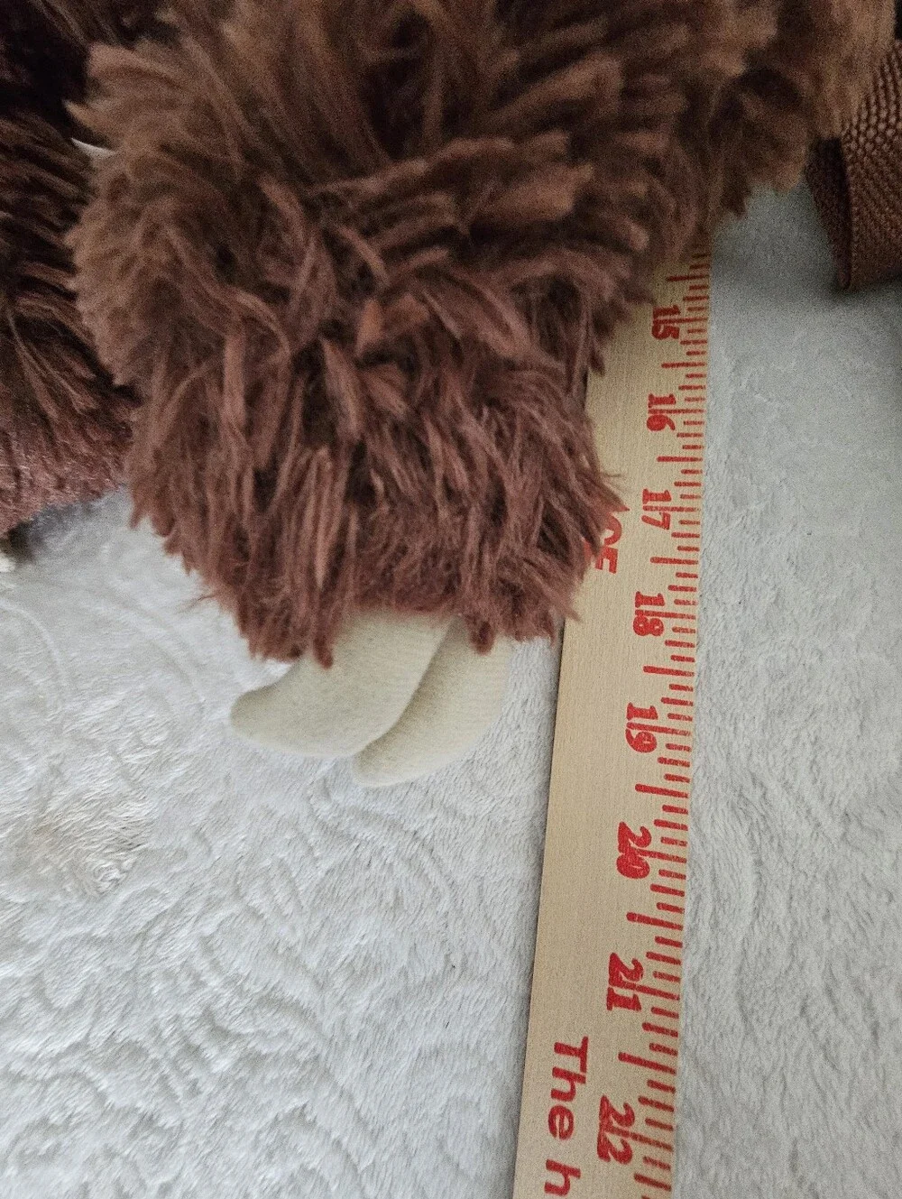 Goffa Plush Sloth Backpack Brown Stuffed Animal Zipper Bag Adjustable Strap Euc